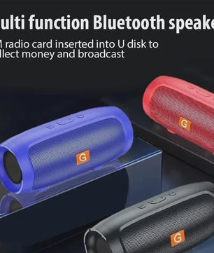 Lenovo Draadloze Bluetooth Speaker met Subwoofer - Draagbaar, Stereo, FM, USB & TF Kaart