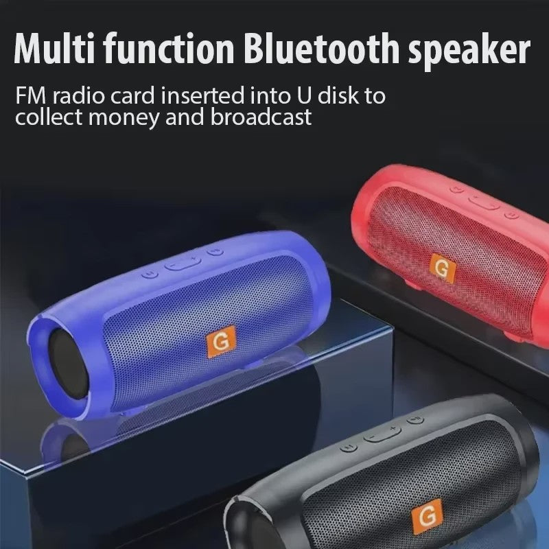 Lenovo Draadloze Bluetooth Speaker met Subwoofer - Draagbaar, Stereo, FM, USB & TF Kaart