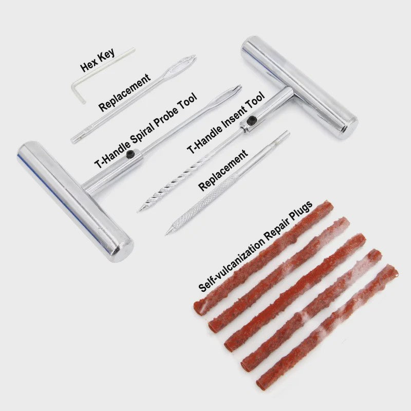 Universele Bandenreparatieset Motor & Auto - Tubeless Bandenplak Set