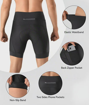 Heren Fietsbroek Performance met 3D Zeem - Ademend, Sneldrogend, 3 Zakken