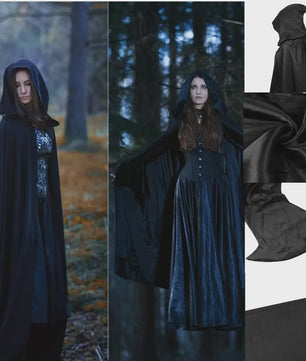 Unisex Kap met Capuchon - Lange Halloween Cape voor Kinderen en Volwassenen
