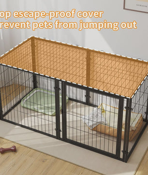 Robuuste Metalen Hondenkennel & Ren - Ontsnappingsvrij & Veilig voor Elke Hond