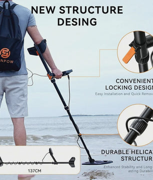 SUNPOW Professionele Metaaldetector Kit met Pinpointer - Waterdicht & Hoge Precisie