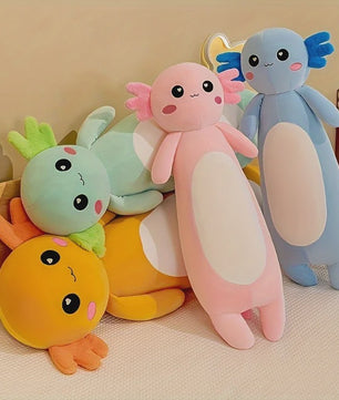 Grote Axolotl Pluche Knuffel - Zacht Kussen Speelgoed voor Kinderen & Volwassenen