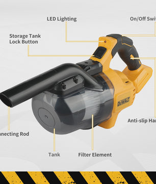 DeWalt DCV501 Snoerloze Accu Kruimeldief - Krachtige Handstofzuiger voor Nat & Droog Gebruik