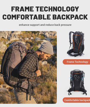 Naturehike 60+5L Wandelrugzak - Grote Capaciteit, Ergonomisch, Waterdicht