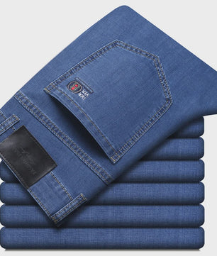 Comfortabele Stretch Jeans Heren - Elastisch Katoen voor Zakelijk en Casual Gebruik