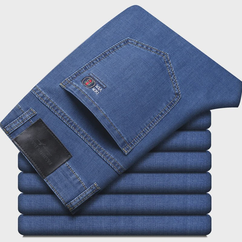 Comfortabele Stretch Jeans Heren - Elastisch Katoen voor Zakelijk en Casual Gebruik