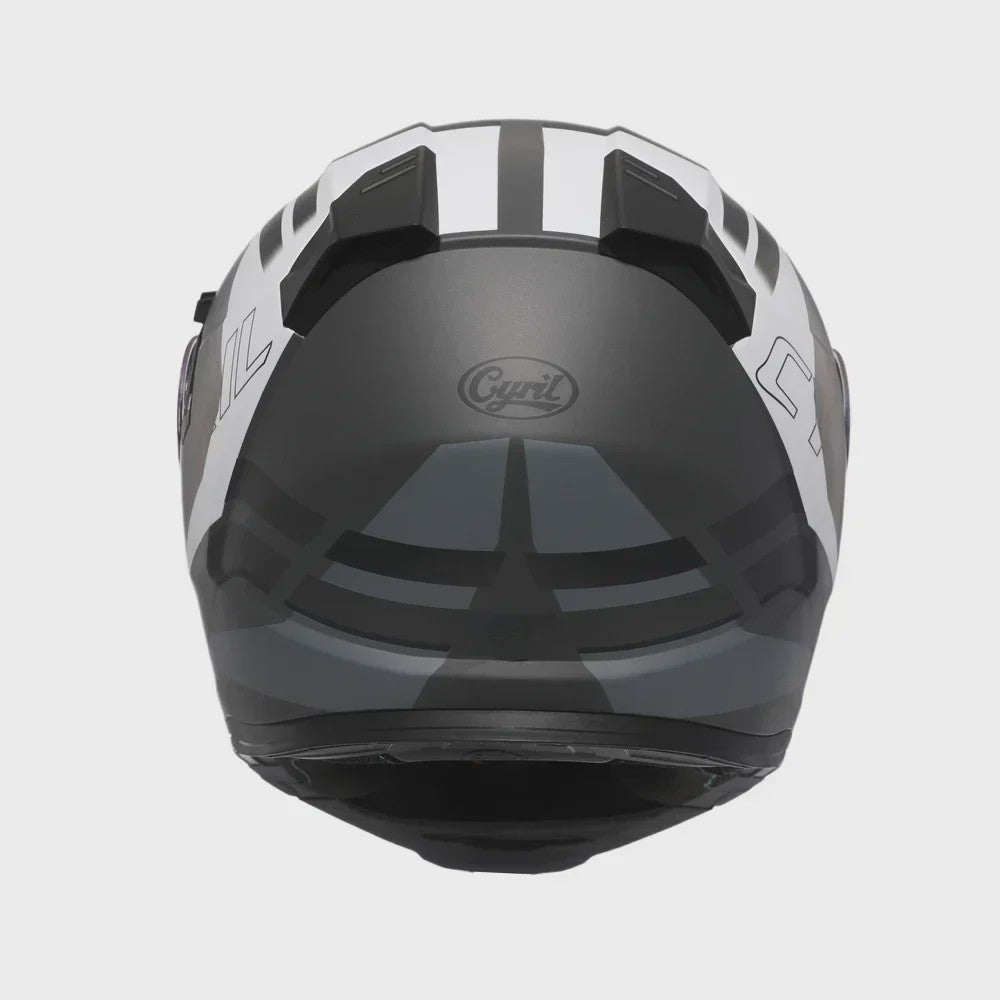 Cyril Motorcross Flip-Up Helm - Volledig Gelaatsmasker met Breed Helder Vizier & DOT Keurmerk