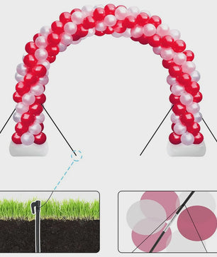 Verstelbare Ballonboog Frame Kit - Feestelijke Decoratie voor Bruiloft, Verjaardag & Evenementen
