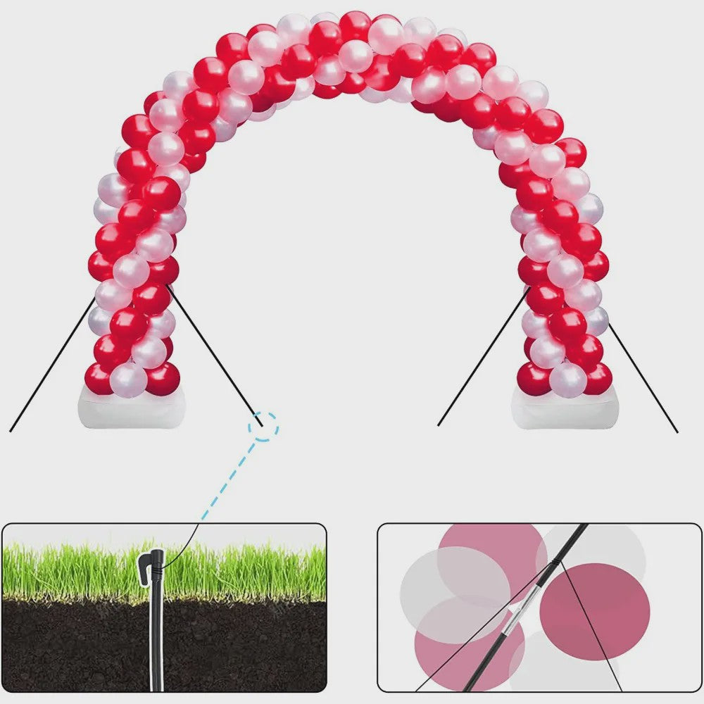 Verstelbare Ballonboog Frame Kit - Feestelijke Decoratie voor Bruiloft, Verjaardag & Evenementen