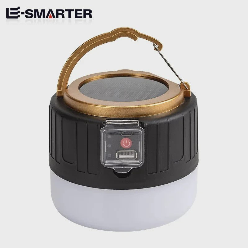 Draagbare Solar LED Camping Lantaarn met USB Opladen & Afstandsbediening