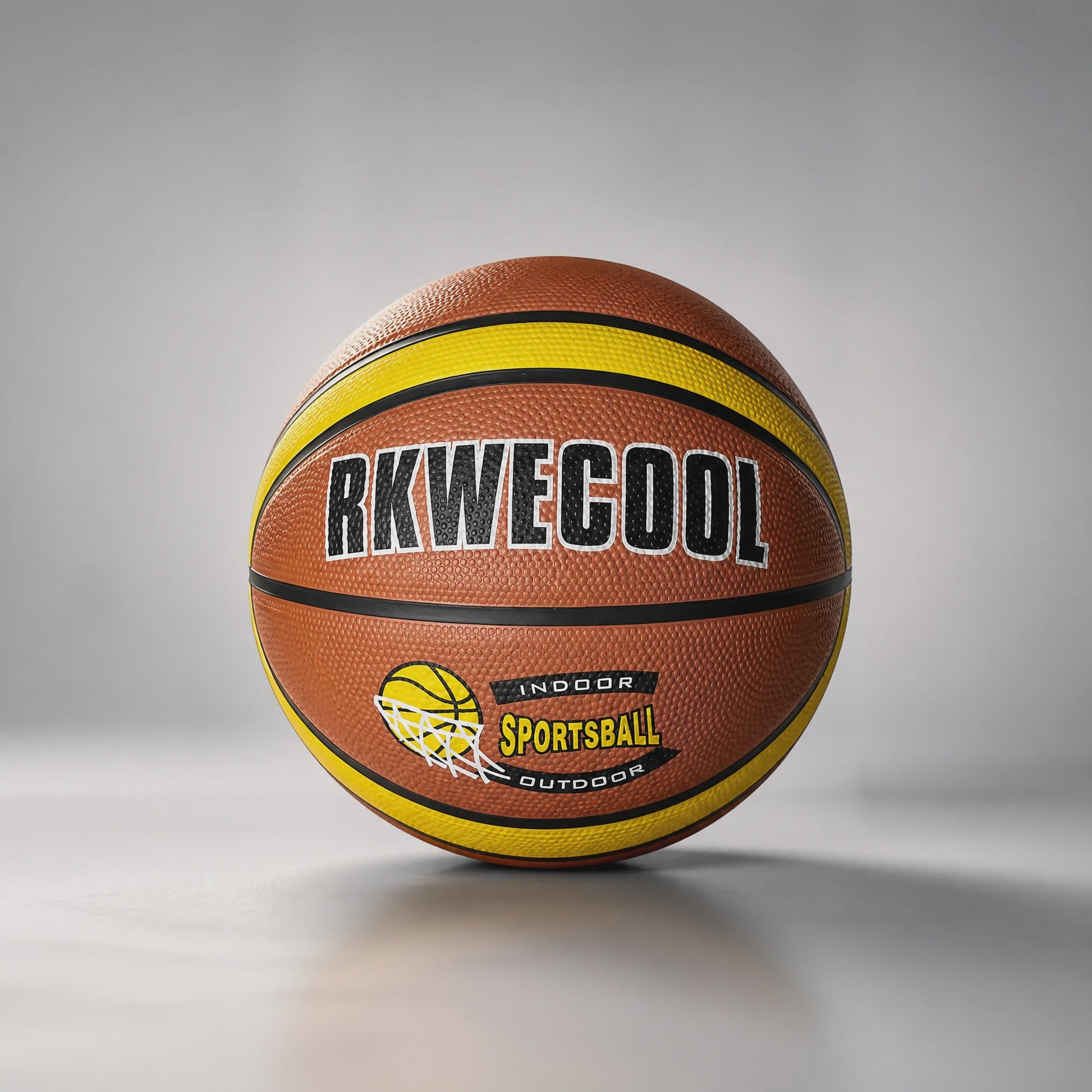 Duurzame Rubberen Basketbal 22.6cm - Indoor & Outdoor Sportbal