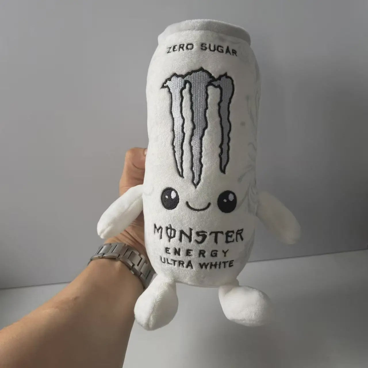 Pluche Energie Blikje 'Zero Sugar Ultra White' - Zacht Speelgoed & Decoratie