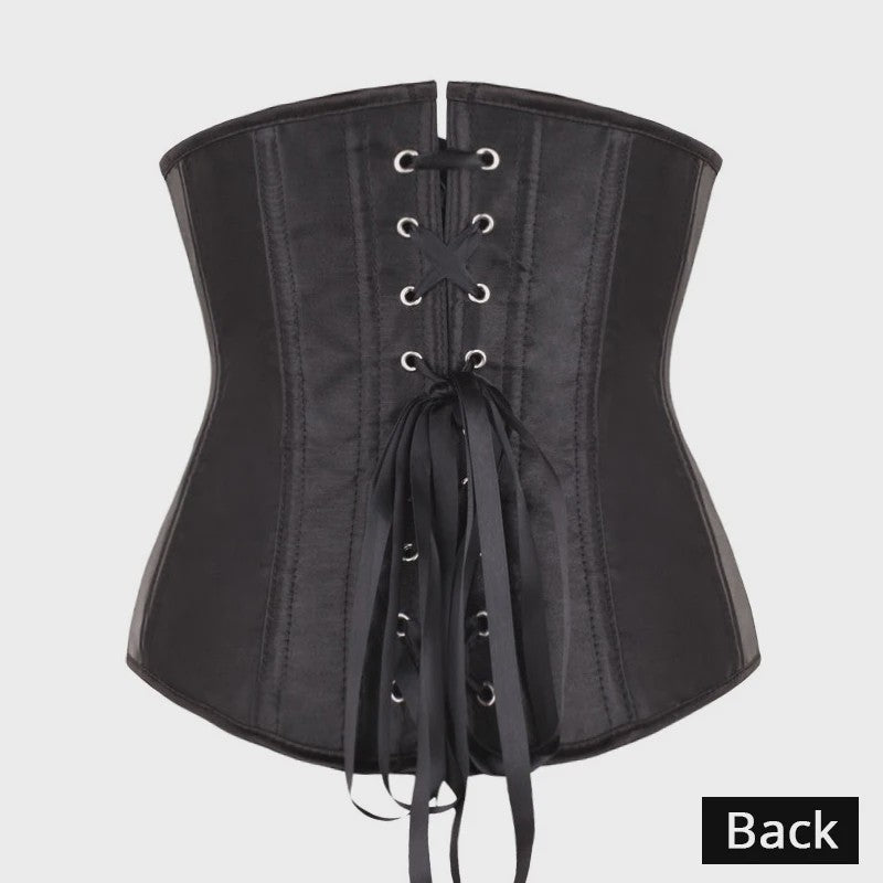 Steampunk Underbust Corset met Vetersluiting - Taille Trainer & Body Shaper