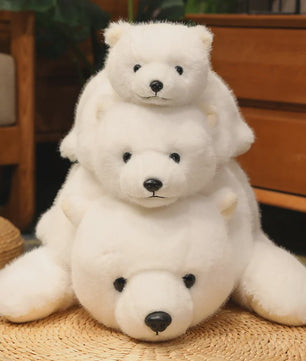 Knuffelbeer Pluche: Bruine Beer, IJsbeer of Panda - 30/45/65cm - Zacht en Gewogen