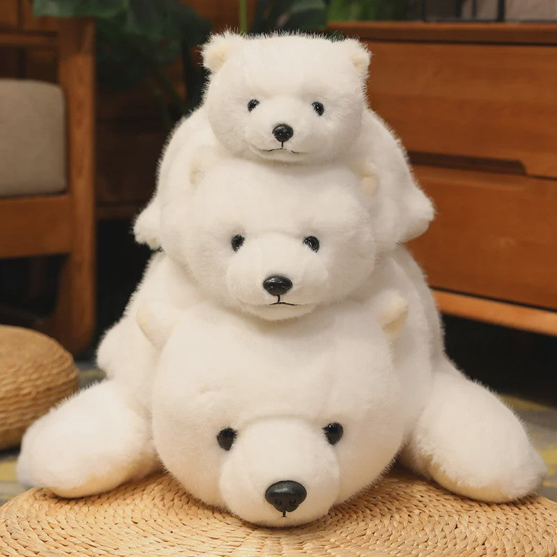 Knuffelbeer Pluche: Bruine Beer, IJsbeer of Panda - 30/45/65cm - Zacht en Gewogen