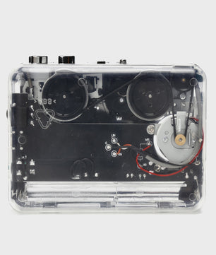 Transparante Cassette Speler & MP3 Converter - Digitale Muziek Oplossing met USB