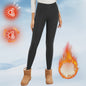 Dames Fleece Leggings - Hoge Taille, Thermo, Flared Model voor Winter & Casual