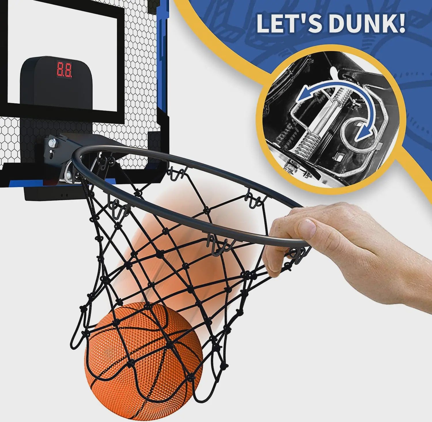 Mini Basketbalring met Elektronische Scoreteller - Indoor & Outdoor Speelplezier
