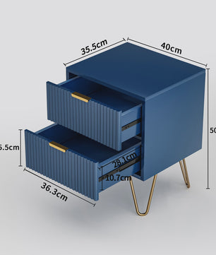 Stijlvol Blauw Sideboard met 2 Deuren - Opbergkast voor Woonkamer, Keuken en Hal