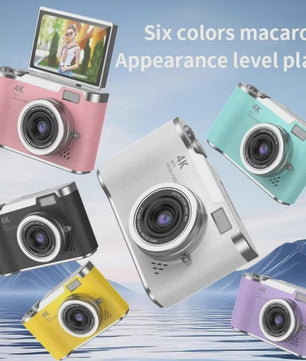 4K Digitale Camera met 48MP, 8x Zoom & Flip Screen - Ideaal voor Studenten
