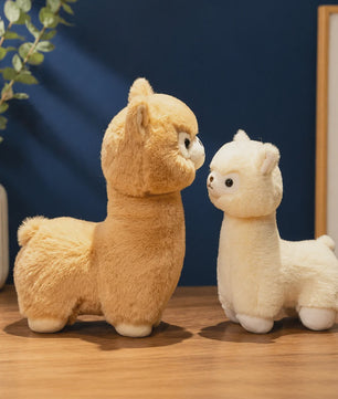 Kawaii Alpaca Pluche Knuffel - Zachte Llama Pluche Dier Speelgoed Pop als Kussen, Cadeau en Kamerdecoratie