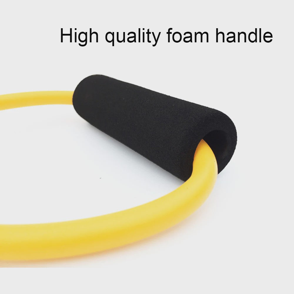 8-vormige Weerstandsband voor Krachttraining en Fitness | Elastische Oefenband met Handvatten
