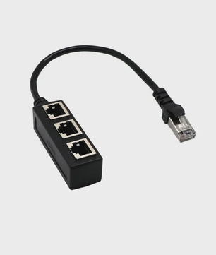 RJ45 Netwerk Splitter Adapter - 1 Male naar 2/3 Female Ethernet Poorten