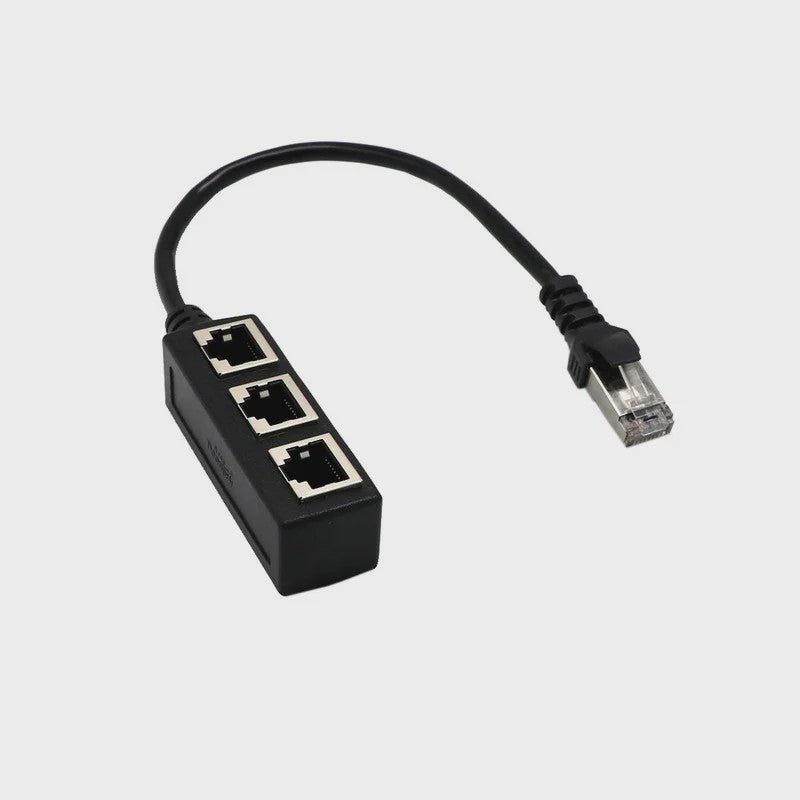 RJ45 Netwerk Splitter Adapter - 1 Male naar 2/3 Female Ethernet Poorten