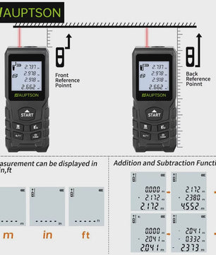 HAUPTSON Laser Afstandsmeter 100M - Precisie Meetinstrument voor Afstand, Oppervlakte en Volume