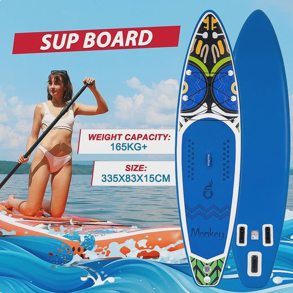 Opblaasbaar Stand Up Paddle Board (SUP) 335cm - Compleet met Peddel & Accessoires