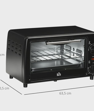 Homcom Mini Oven 10L - Compacte Elektrische Oven met 750W Vermogen