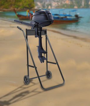 Robuuste Opvouwbare Buitenboordmotor Trolley met Wielen - Heavy Duty Motorstandaard