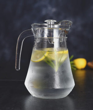 Acryl Waterkan met Deksel - 1L, 1.5L, 2L - Hittebestendig & Veelzijdig