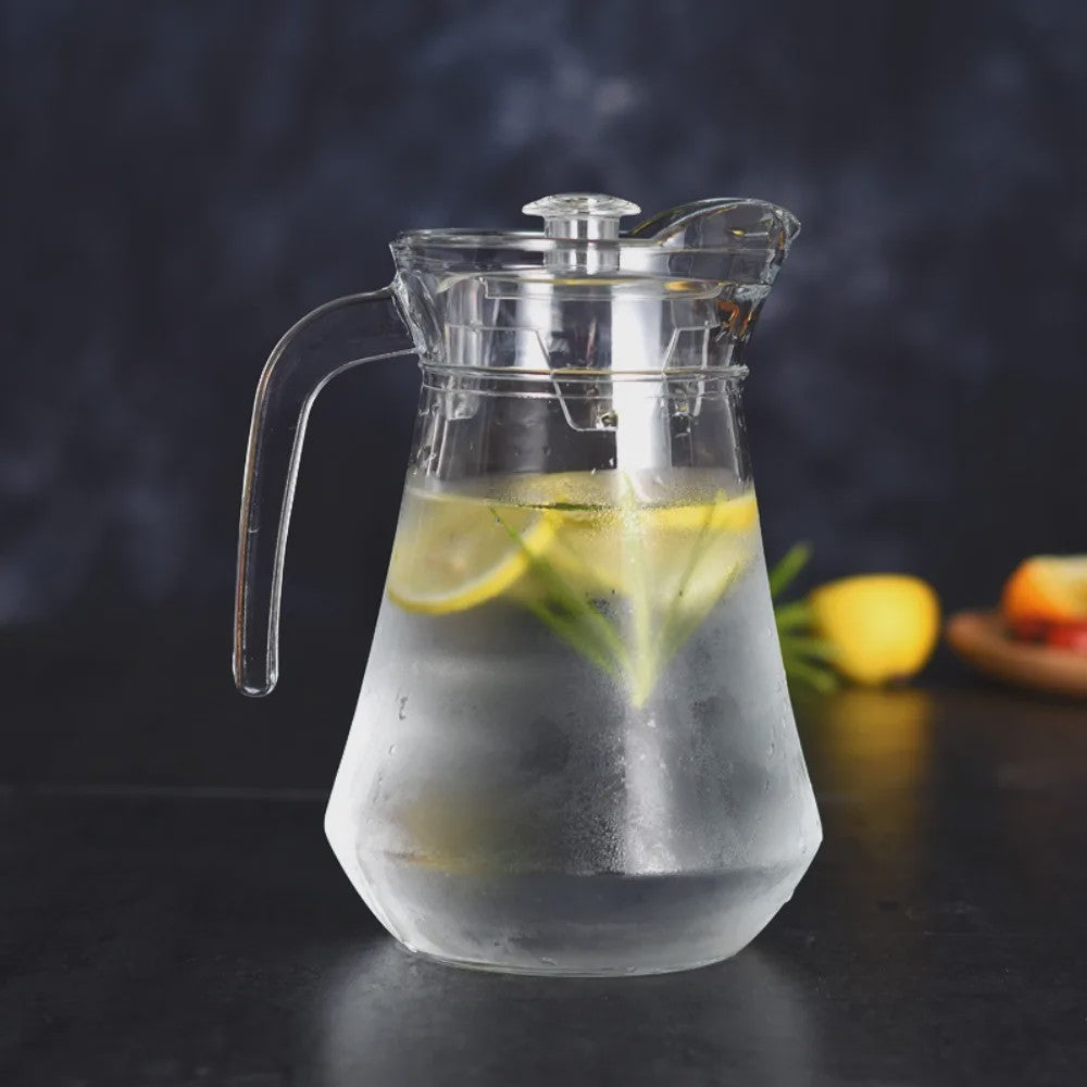 Acryl Waterkan met Deksel - 1L, 1.5L, 2L - Hittebestendig & Veelzijdig