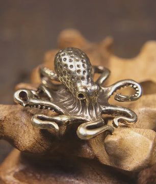 Retro Messing Octopus Ornament - Creatieve Zeedier Bureau Decoratie & Uniek Cadeau