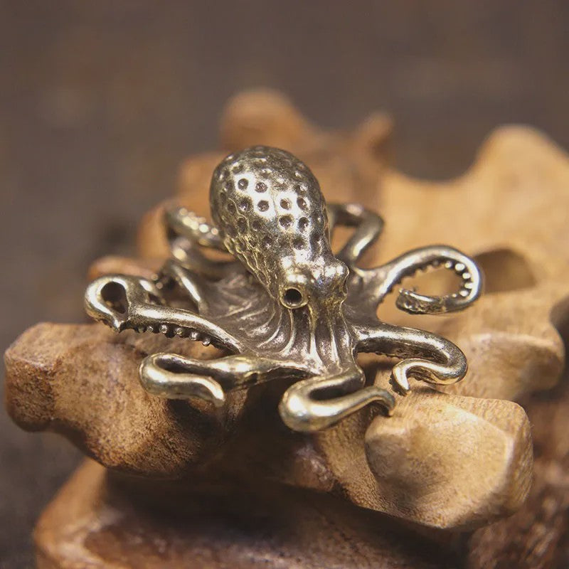 Retro Messing Octopus Ornament - Creatieve Zeedier Bureau Decoratie & Uniek Cadeau