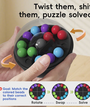 Draaiende Puzzelbal - Interactief Denkspel voor Logica en Ruimtelijk Inzicht