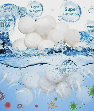 Filterballen 200g-1300g voor Zwembad, Spa & Aquarium - Efficiënte Waterzuivering