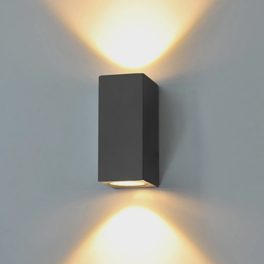 Moderne LED Wandlamp IP65 Waterdicht - Binnen & Buiten - 5W/10W Up/Down Licht - Kubus Design voor Tuin & Portiek