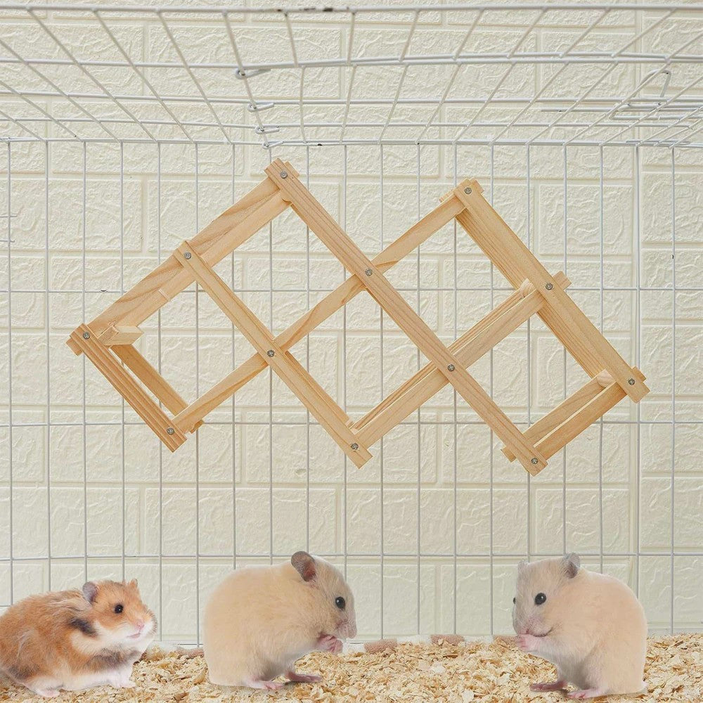 Houten Klimspeelgoed voor Hamsters en Kleine Dieren - Natuurlijk & Veilig