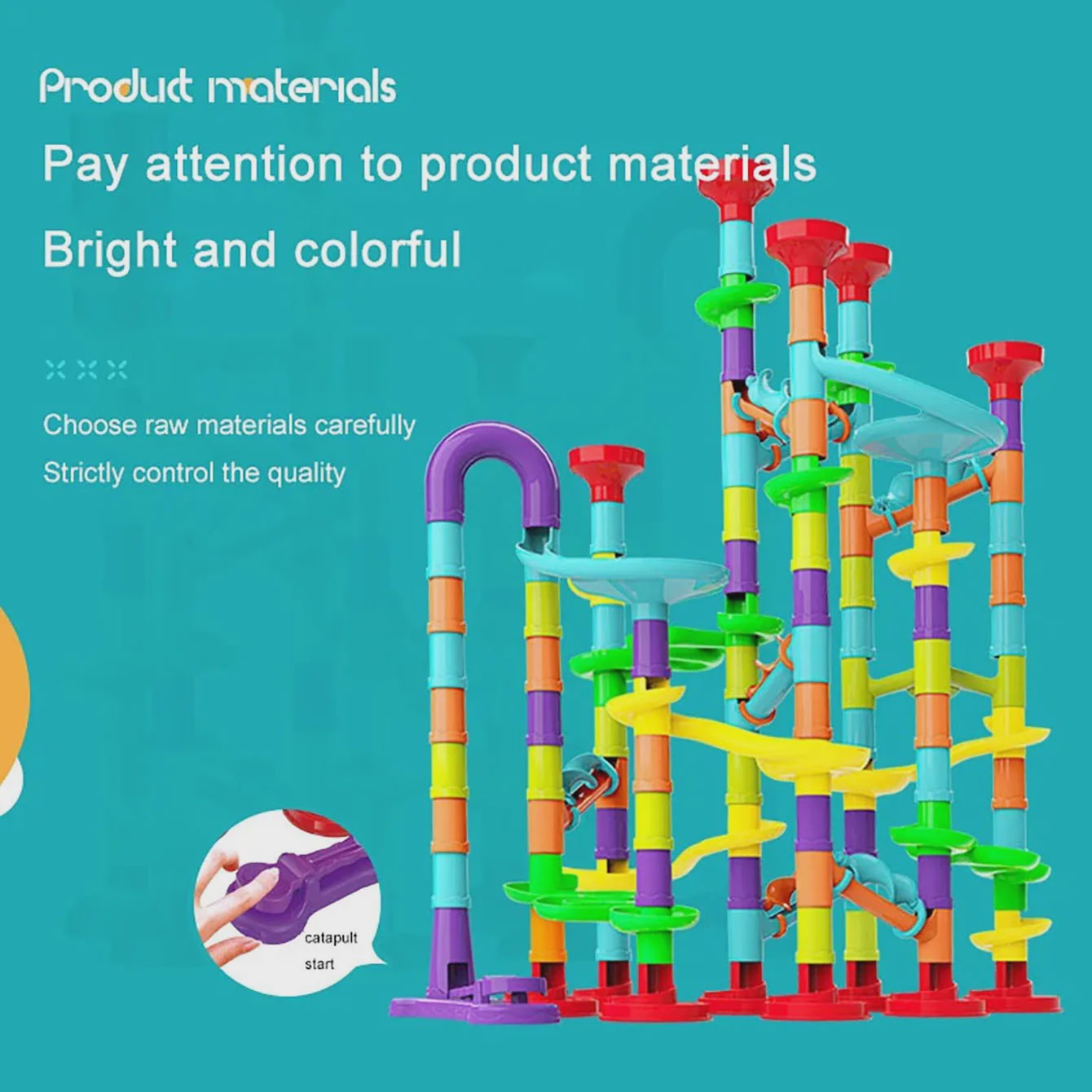 Montessori Marble Run Bouwset - Interactief Educatief Speelgoed voor Kinderen