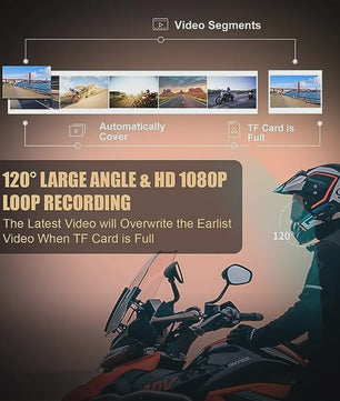 Freedconn R1 Plus Motorhelm Communicatie Systeem met 1080P Dashcam & Bluetooth
