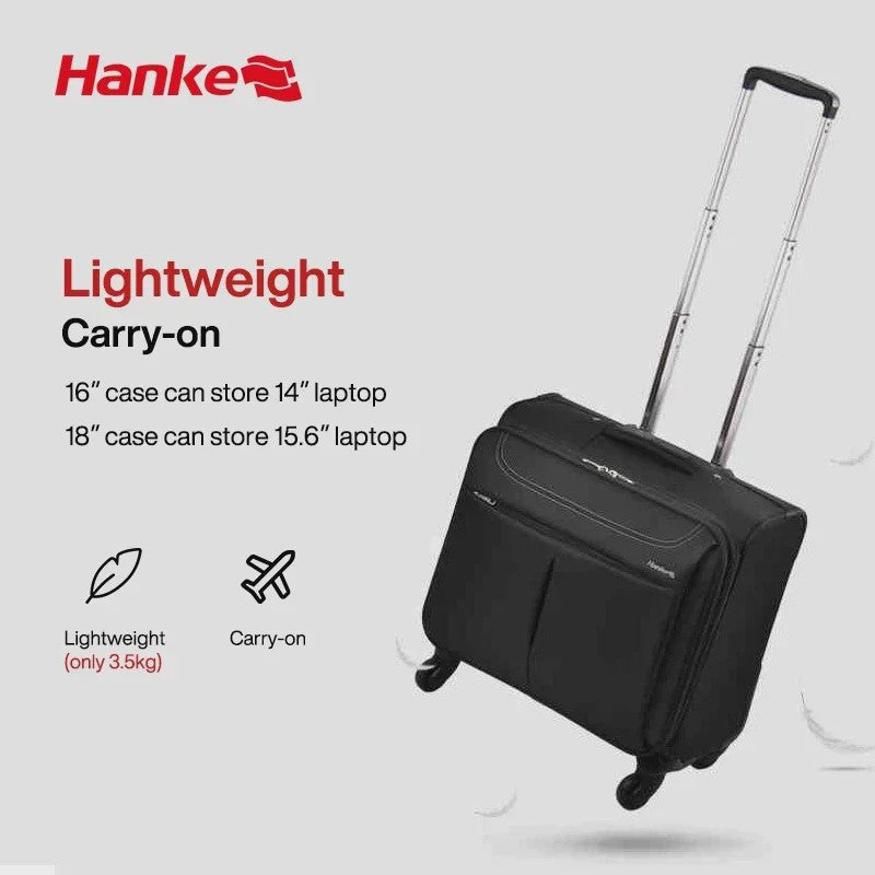 Zakelijke Handbagage Koffer met Spinner Wielen - 16/18 Inch Reisbagage