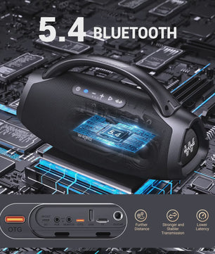 W-KING X20S Draadloze Bluetooth Speaker - 140W RMS, IPX7 Waterdicht, Krachtige Bas