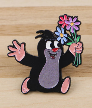 Grappige Mol Emaille Speld - Cartoon Dieren Broche voor Rugzak & Kleding