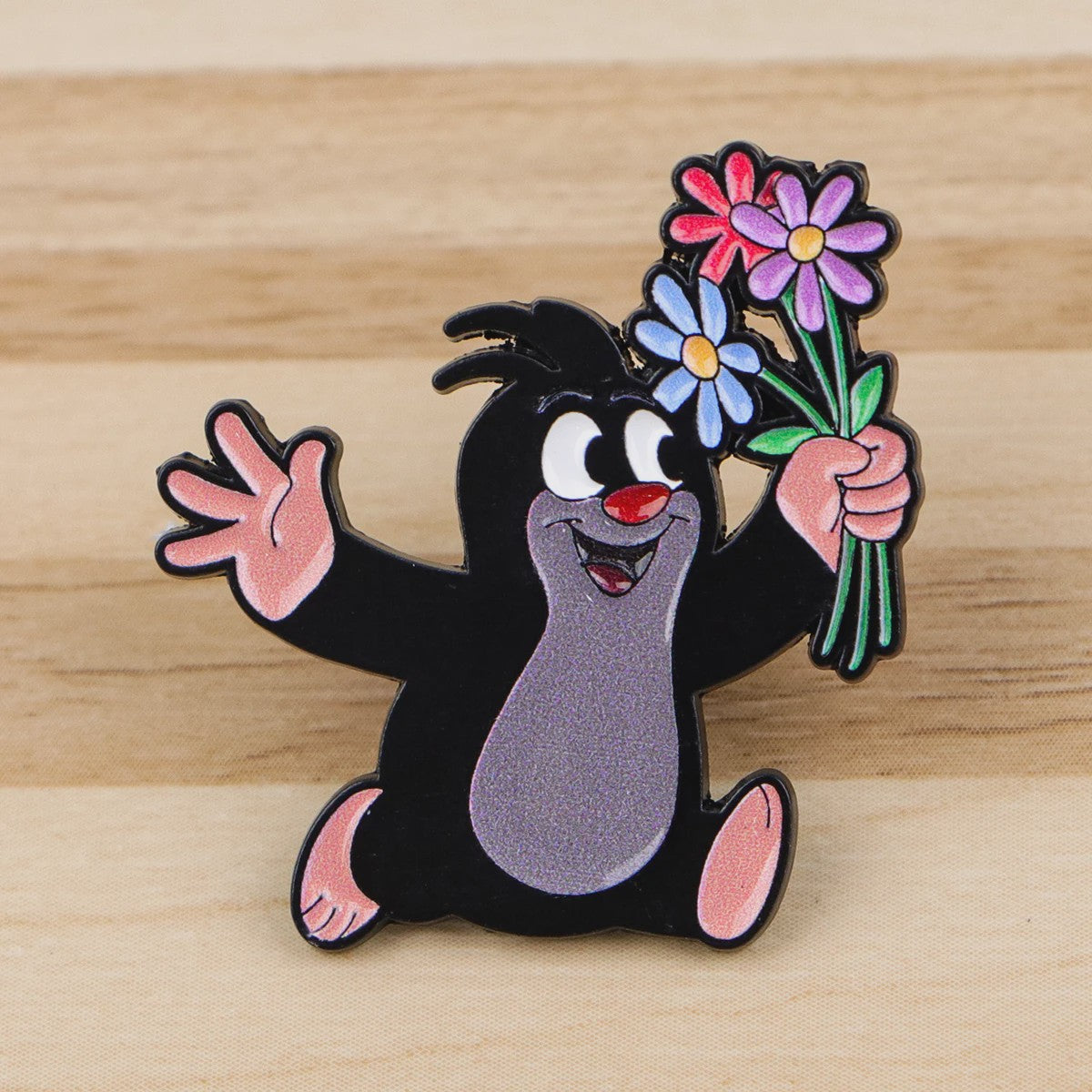 Grappige Mol Emaille Speld - Cartoon Dieren Broche voor Rugzak & Kleding