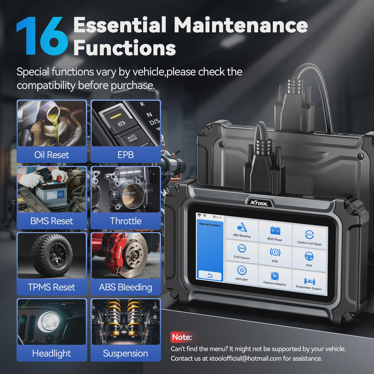 XTOOL D5S OBD2 Autodiagnose Scanner - 16+ Services, Levenslang Gratis Updates