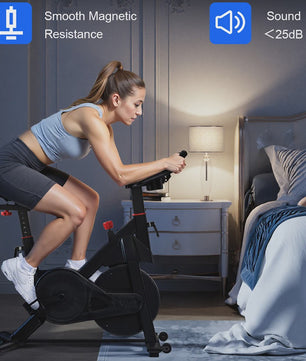 Superun Hometrainer Ergometer met Magnetische Weerstand en LCD Display - Max 100 kg